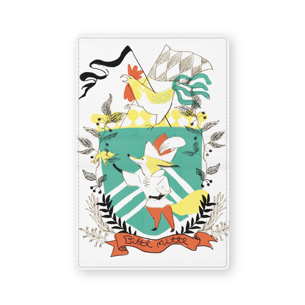 狐の紋章名刺入れ