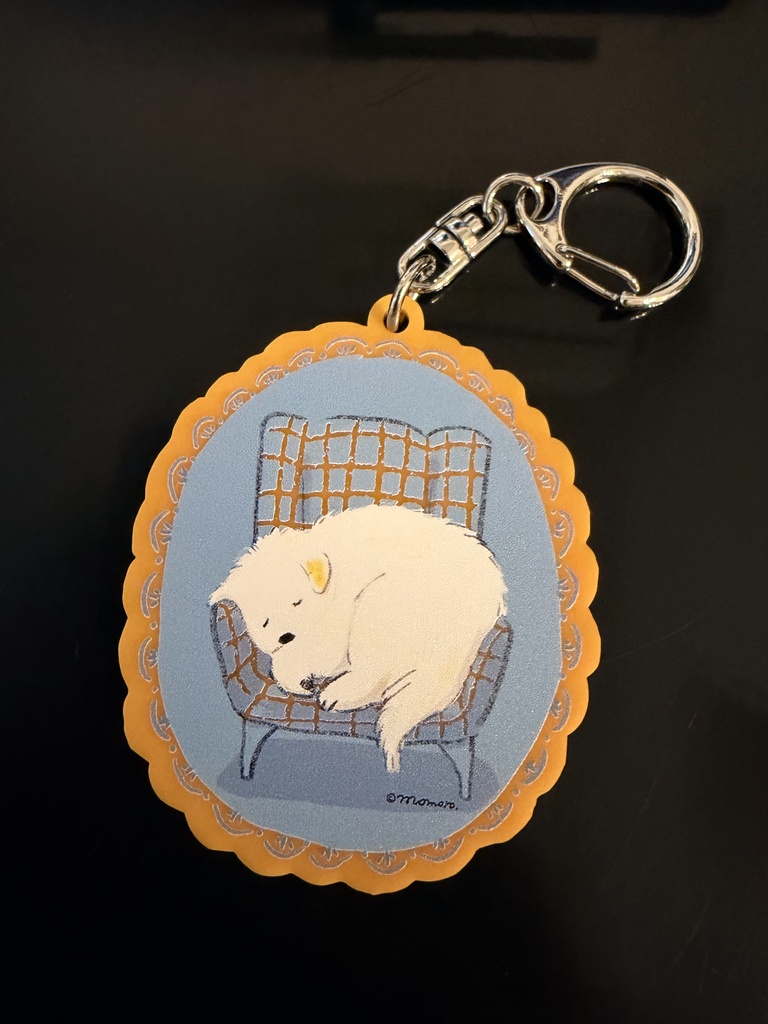 うとうと子犬アクキー