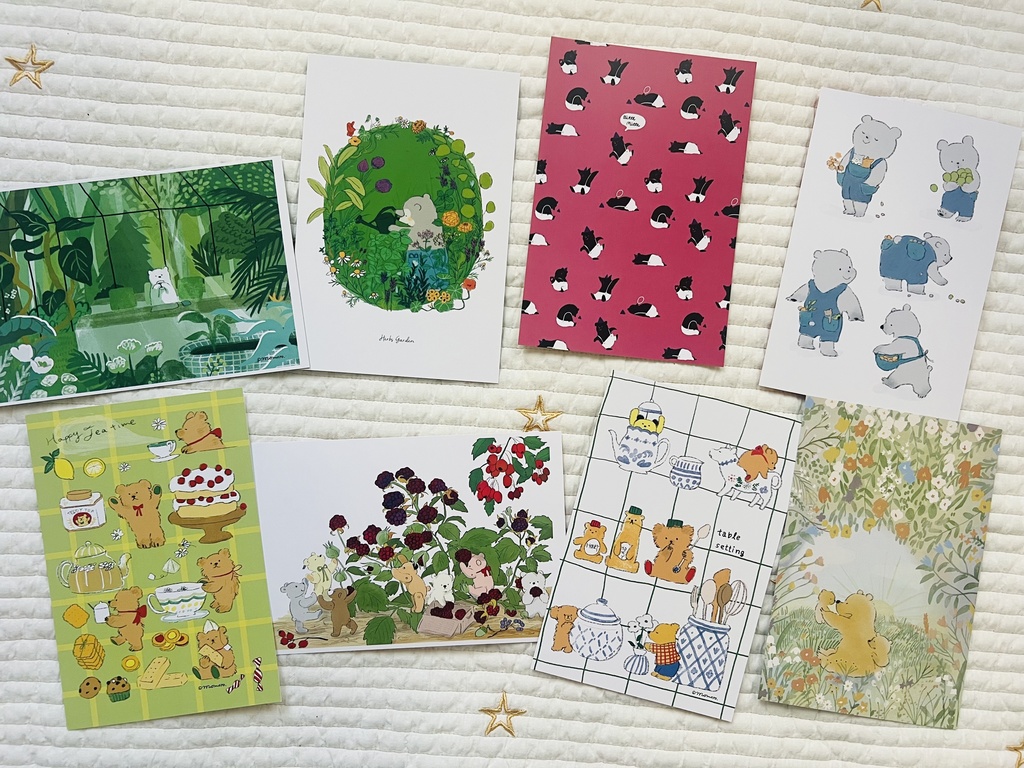 クマのポストカードセット