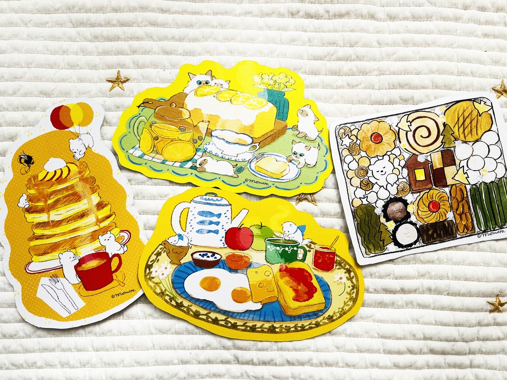 美味しいダイカットカードセット　