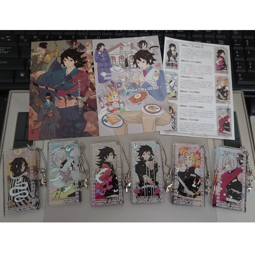 義勇さんたちの小アルカナアクリルドミノストラップ