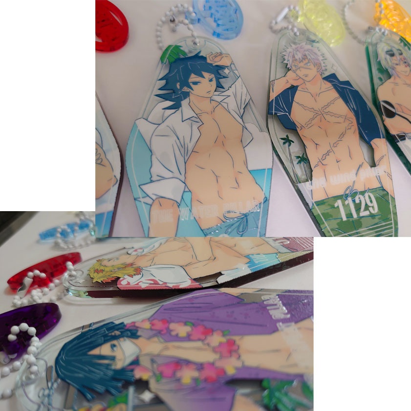 【追加】義勇さんたちの海の呼吸アクキーとグリッターポーチ