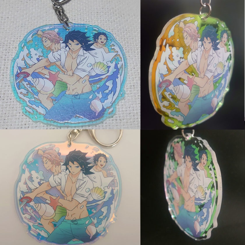 【追加】義勇さんたちの海の呼吸アクキーとグリッターポーチ