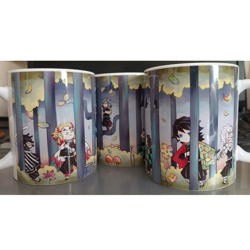 義勇さんたちのマグカップとウッドコースターのセット