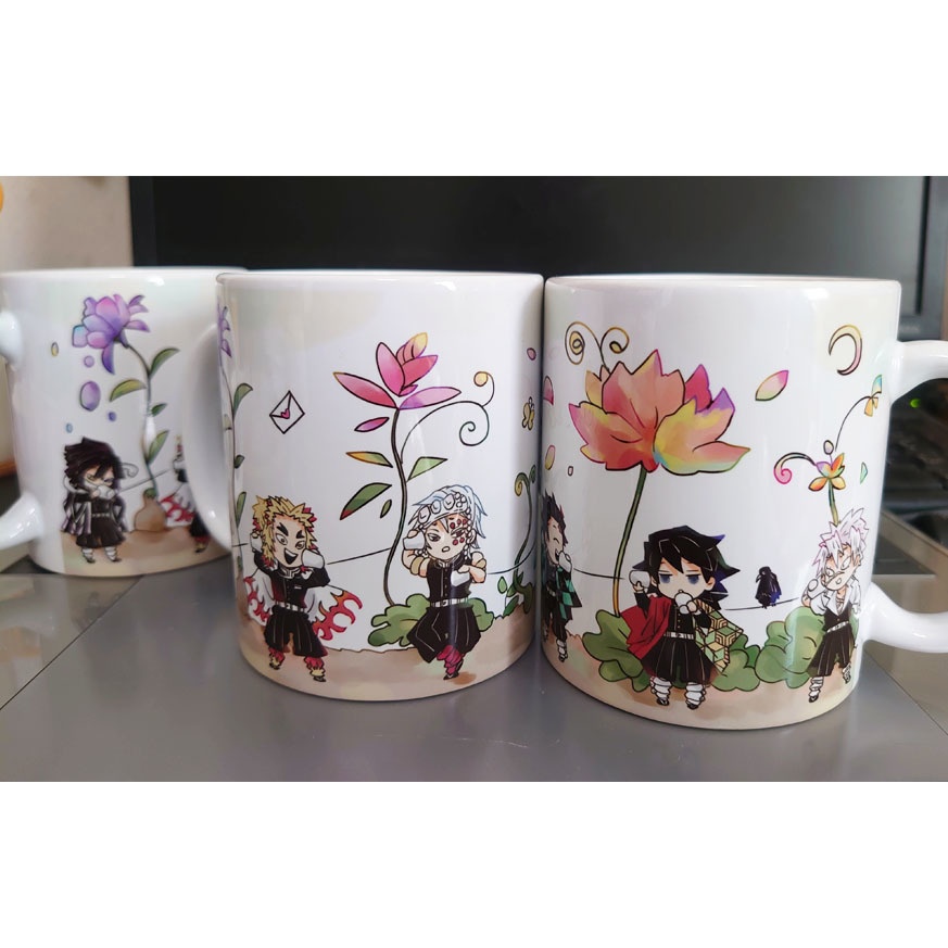 義勇さんたちのマグカップとウッドコースターのセット