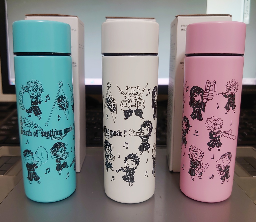 義勇さんたちの癒しのメロディの呼吸130mlミニステンレスボトル