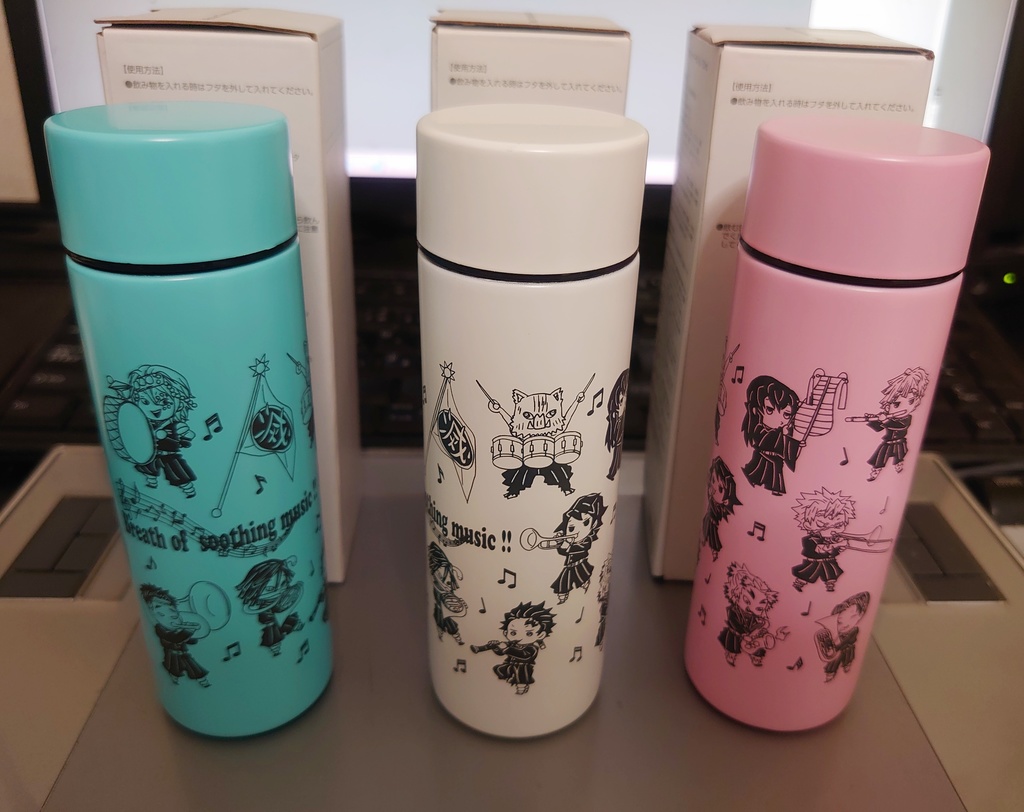 義勇さんたちの癒しのメロディの呼吸130mlミニステンレスボトル