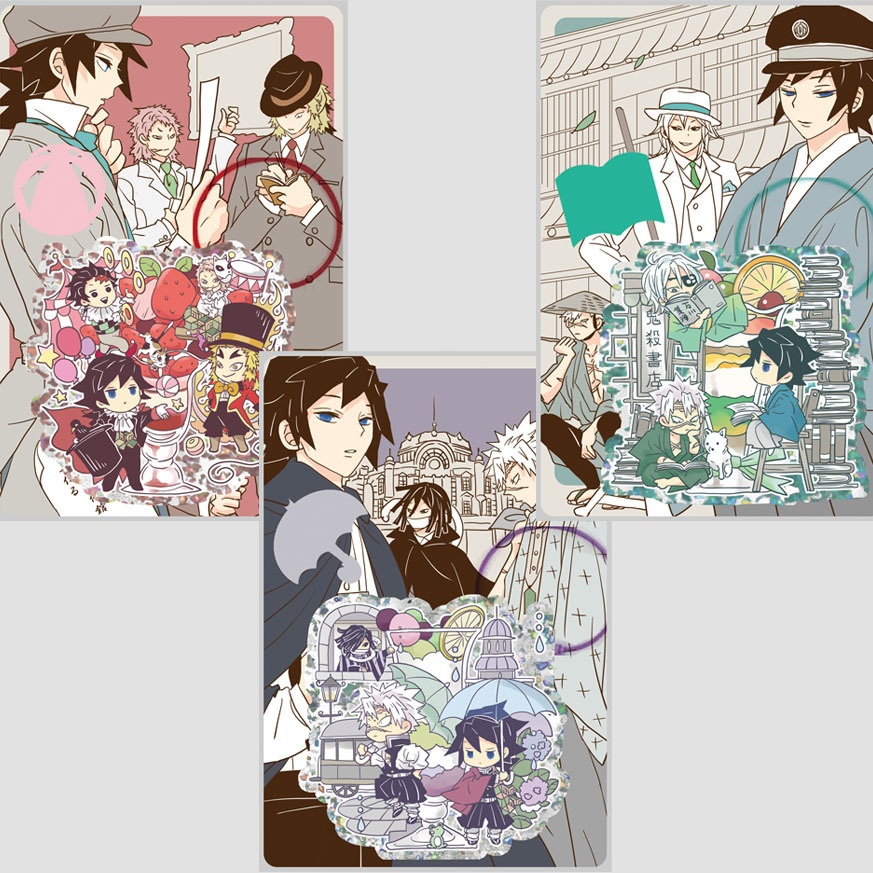 義勇さんたちの大正レトロソーダワイヤーチェーンと癒しのメロディの呼吸ハンドタオル