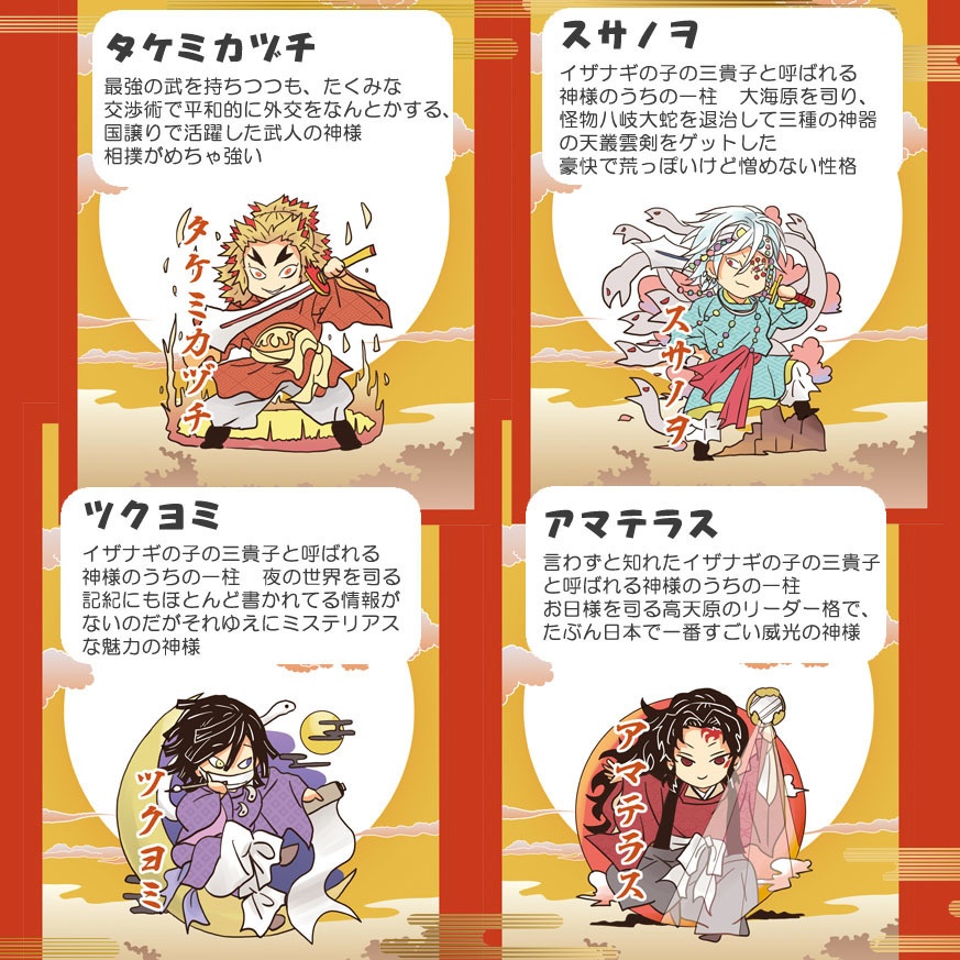 義勇さんたちの七福神ガチャ&神さまチャーム&たつ年お守り干支チャーム