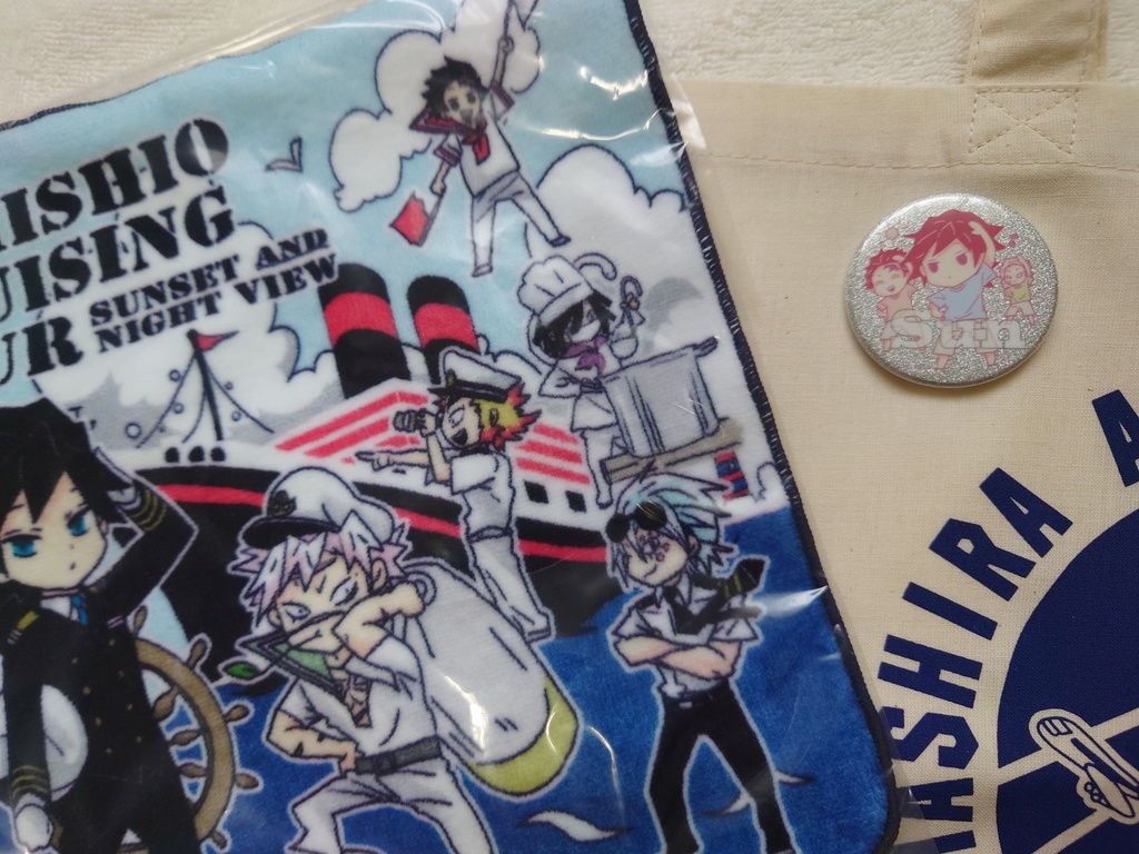 【追加】夏の一週間グリッターバッヂ・アラウンドザワールドコットントート・クルージングコットンタオル