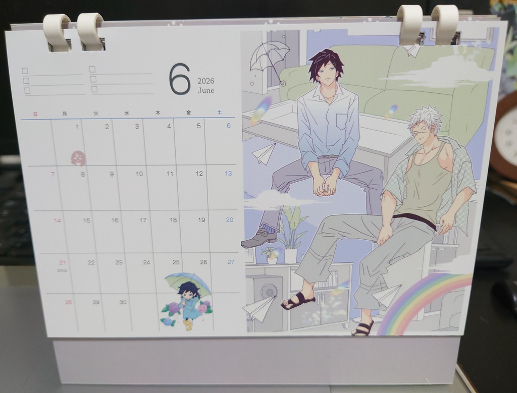 2026卓上カレンダーとうま年お守り干支チャーム
