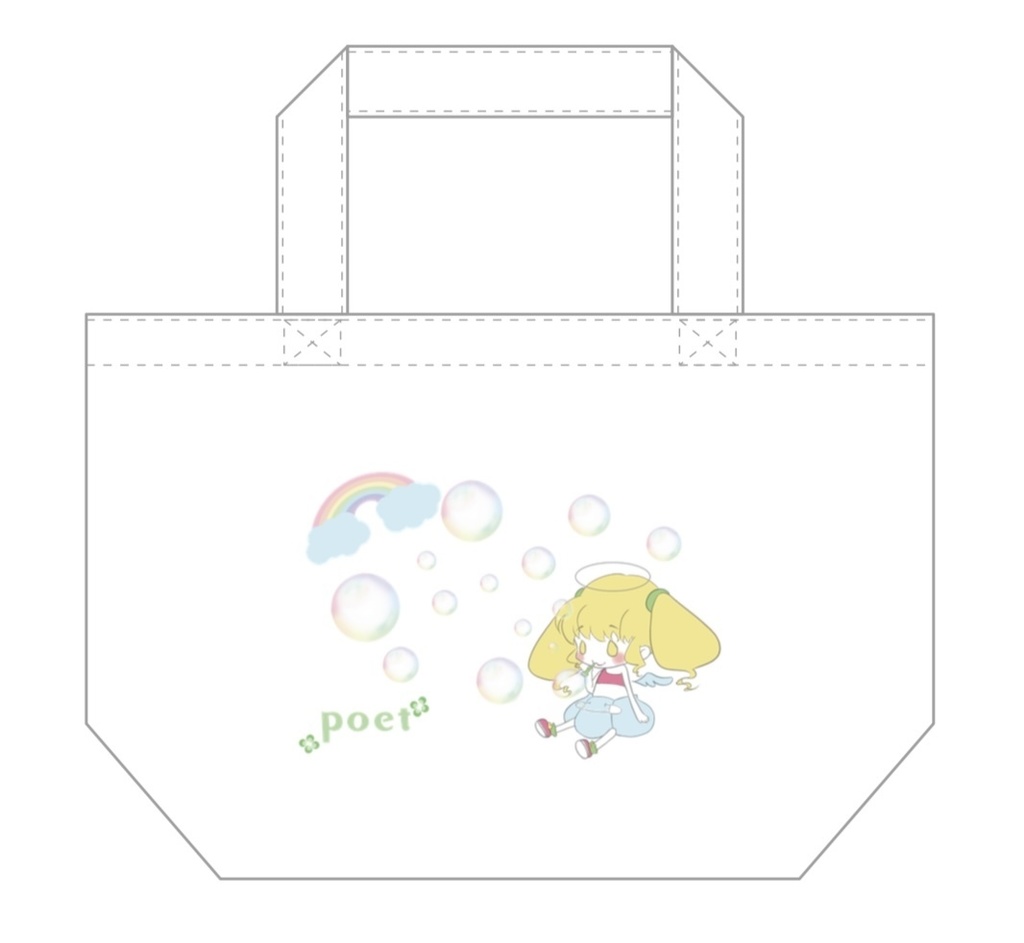 シャボン玉ランチトート