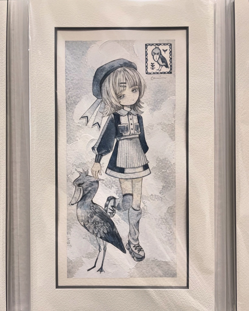 原画「ハシビロコウ」