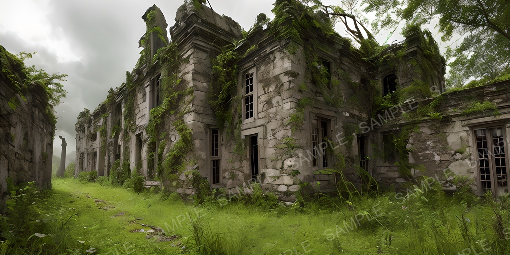 【2K背景素材】ダークファンタジー 朽ちた遺跡|10枚セット