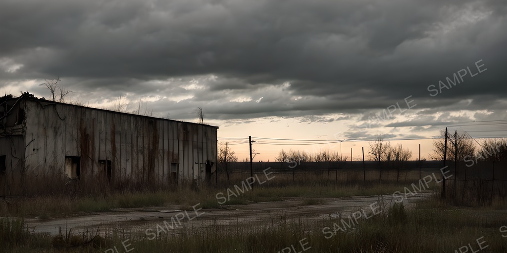 【2K背景素材】ポストアポカリプス荒野の廃墟|10枚セット