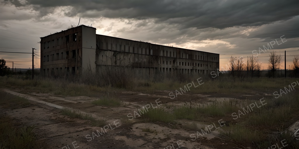 【2K背景素材】ポストアポカリプス荒野の廃墟|10枚セット