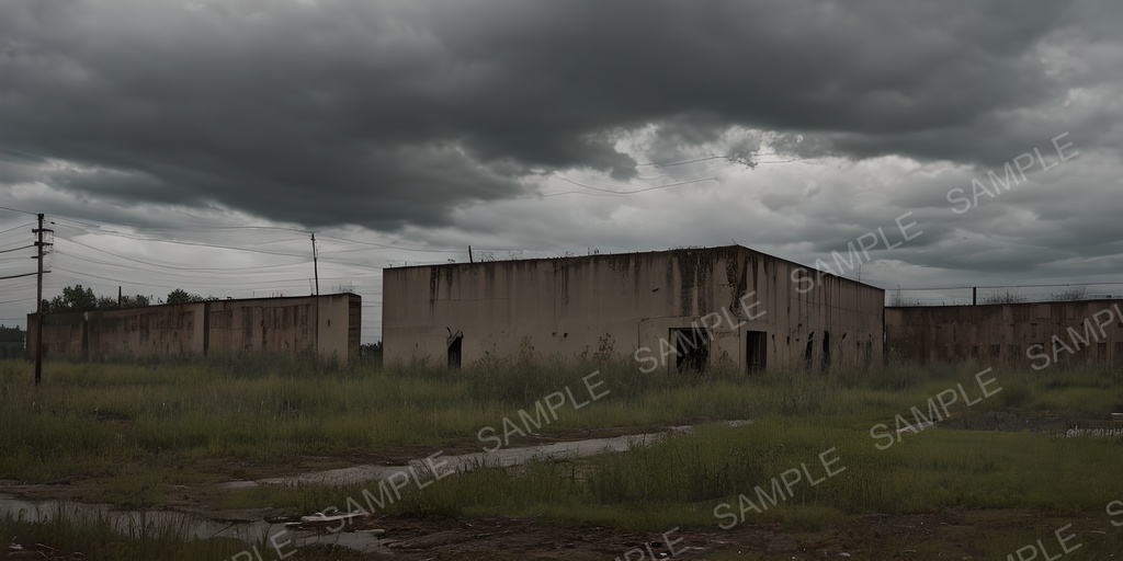 【2K背景素材】ポストアポカリプス荒野の廃墟|10枚セット