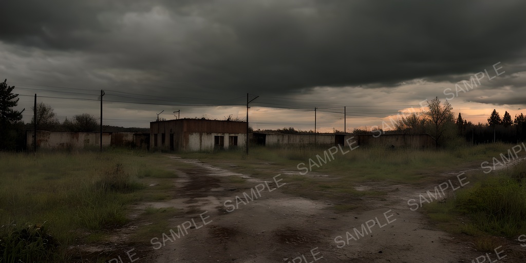 【2K背景素材】ポストアポカリプス シェルター跡|10枚セット