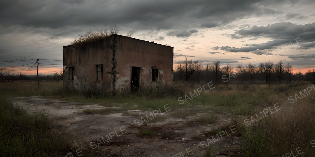 【2K背景素材】ポストアポカリプス シェルター跡|10枚セット