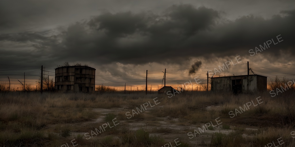 【2K背景素材】ポストアポカリプス シェルター跡|10枚セット