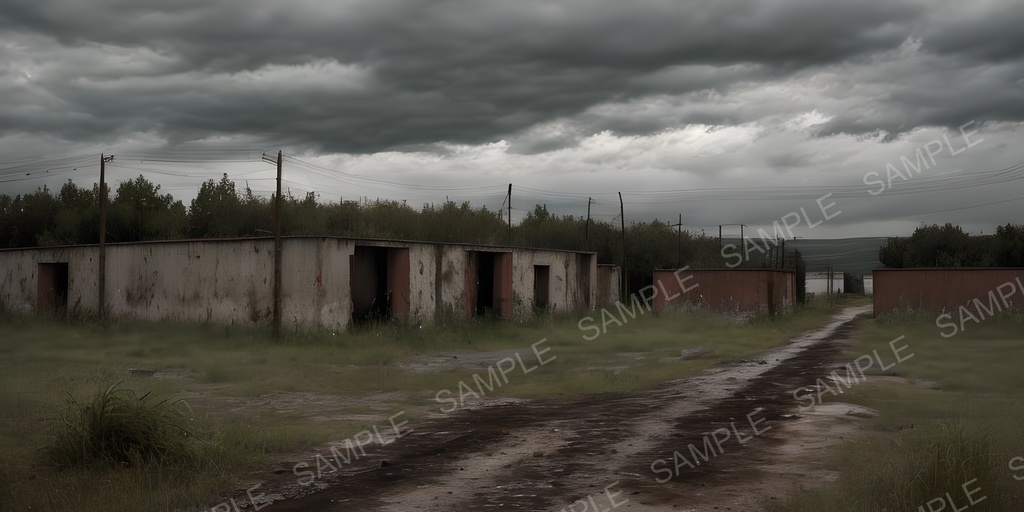 【2K背景素材】ポストアポカリプス シェルター跡|10枚セット