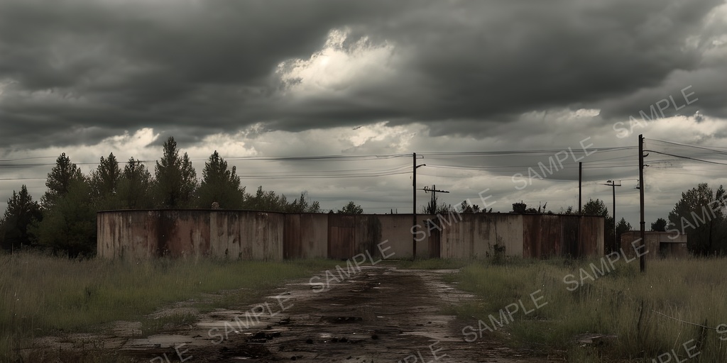 【2K背景素材】ポストアポカリプス シェルター跡|10枚セット