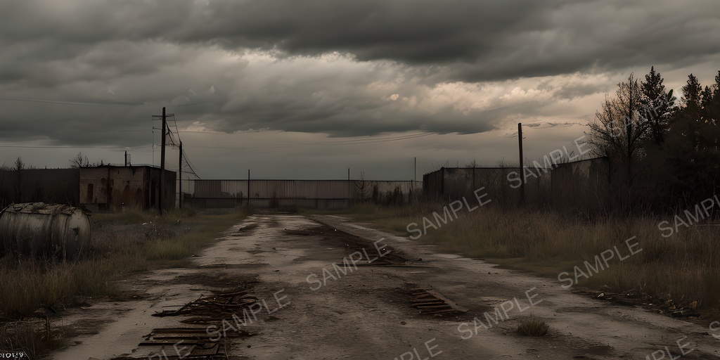 【2K背景素材】ポストアポカリプス シェルター跡|10枚セット