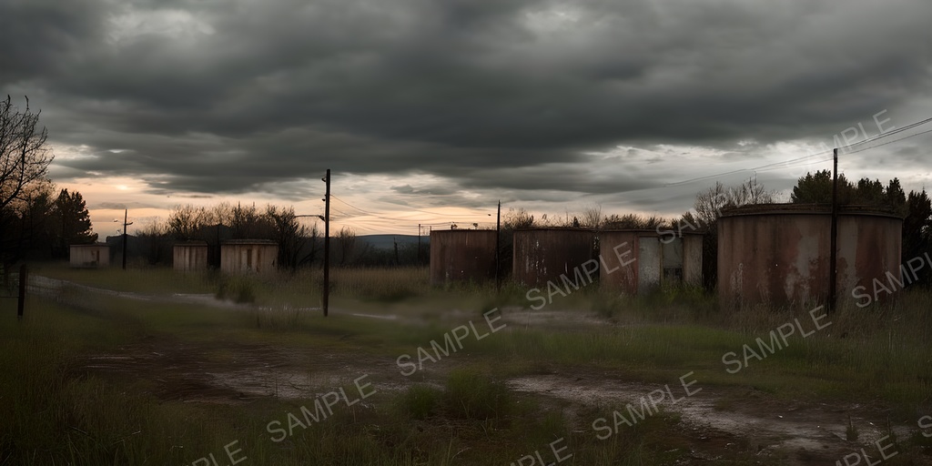 【2K背景素材】ポストアポカリプス シェルター跡|10枚セット