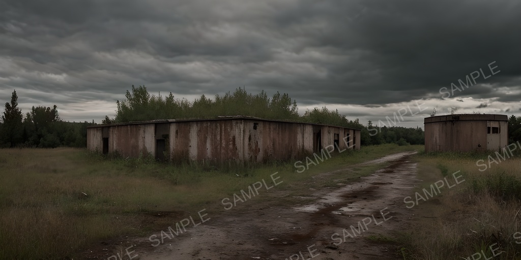 【2K背景素材】ポストアポカリプス シェルター跡|10枚セット