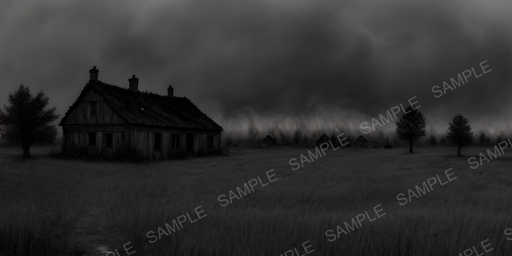 【2k背景素材】焼き払われた農村の跡地|10枚セット