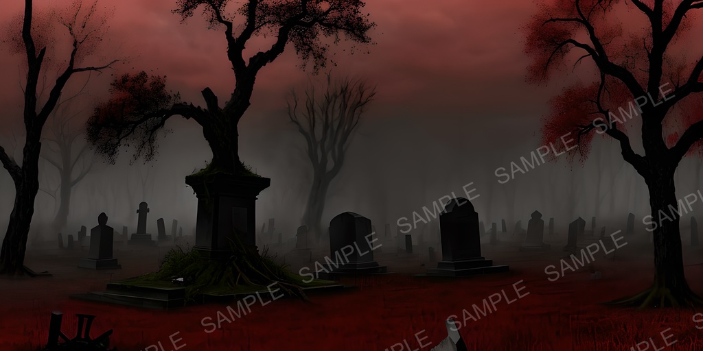 【2k背景素材】穢された魂の墓所|10枚セット
