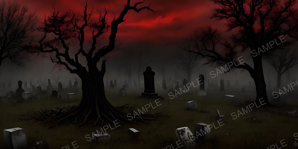 【2k背景素材】穢された魂の墓所|10枚セット