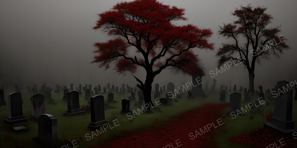 【2k背景素材】穢された魂の墓所|10枚セット