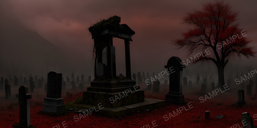 【2k背景素材】穢された魂の墓所|10枚セット