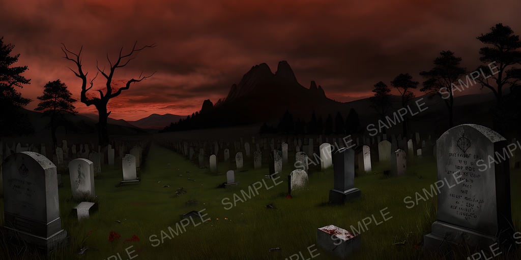 【2k背景素材】穢された魂の墓所|10枚セット