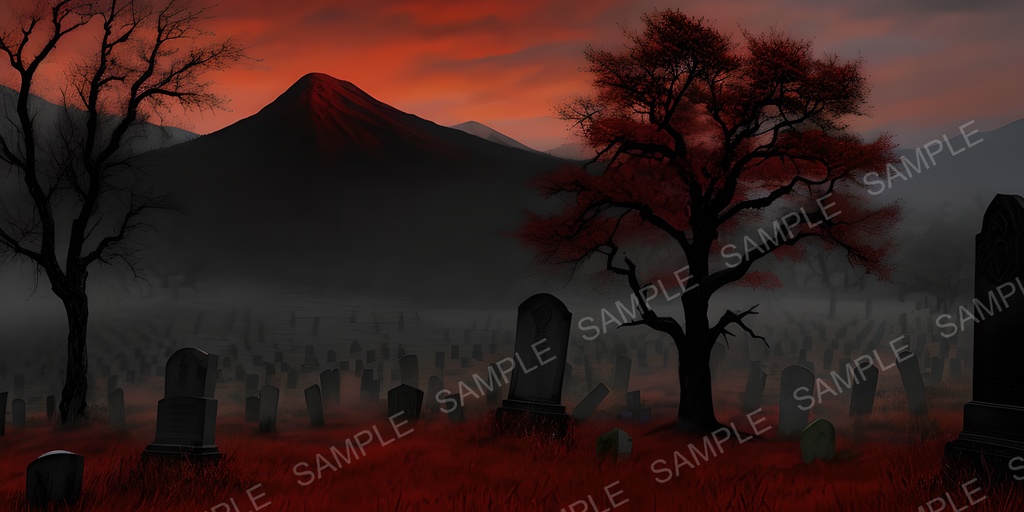 【2k背景素材】穢された魂の墓所|10枚セット