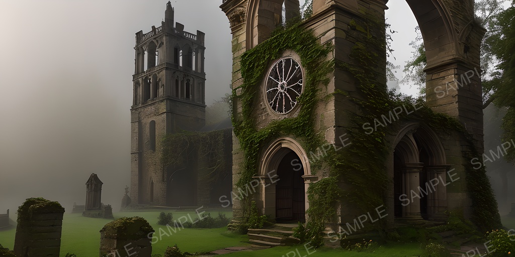 【2k背景素材】中世ファンタジー 忘却の鐘楼|10枚セット