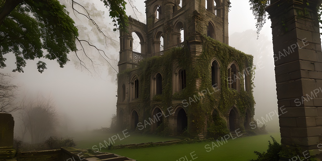 【2k背景素材】中世ファンタジー 忘却の鐘楼|10枚セット