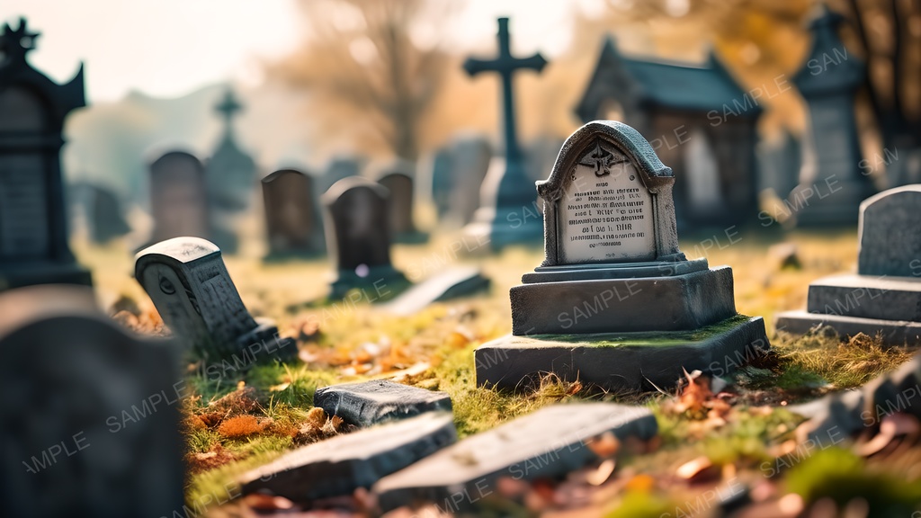 【2k背景素材】退廃ファンタジー|静寂と朽廃の霊園景観|10枚セット