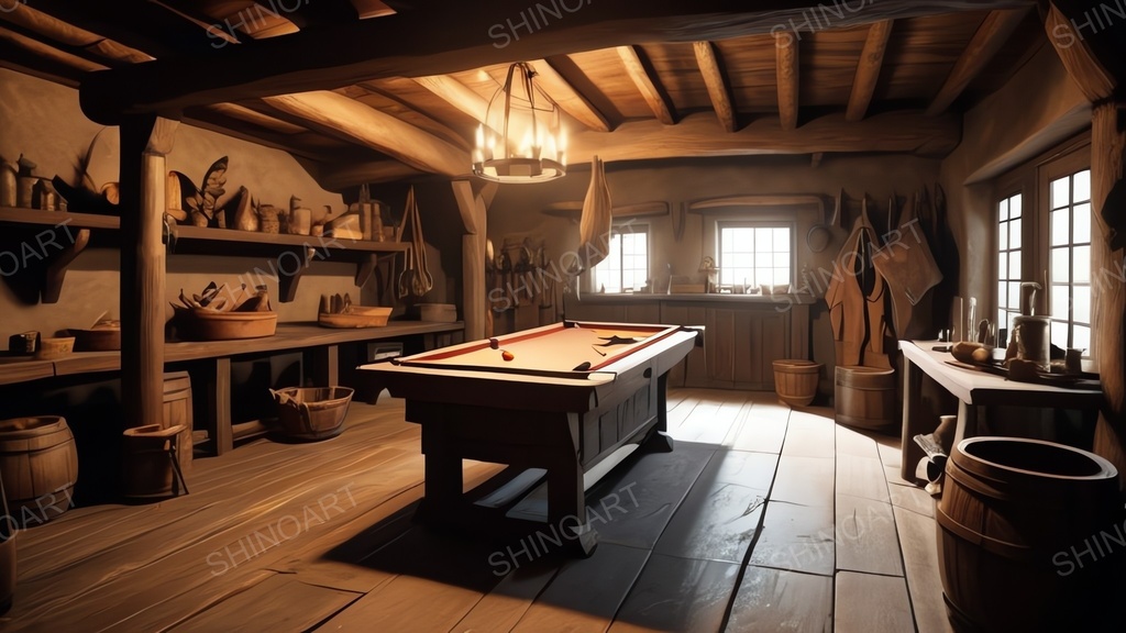 中世ファンタジー|皮なめし加工室|10枚セット