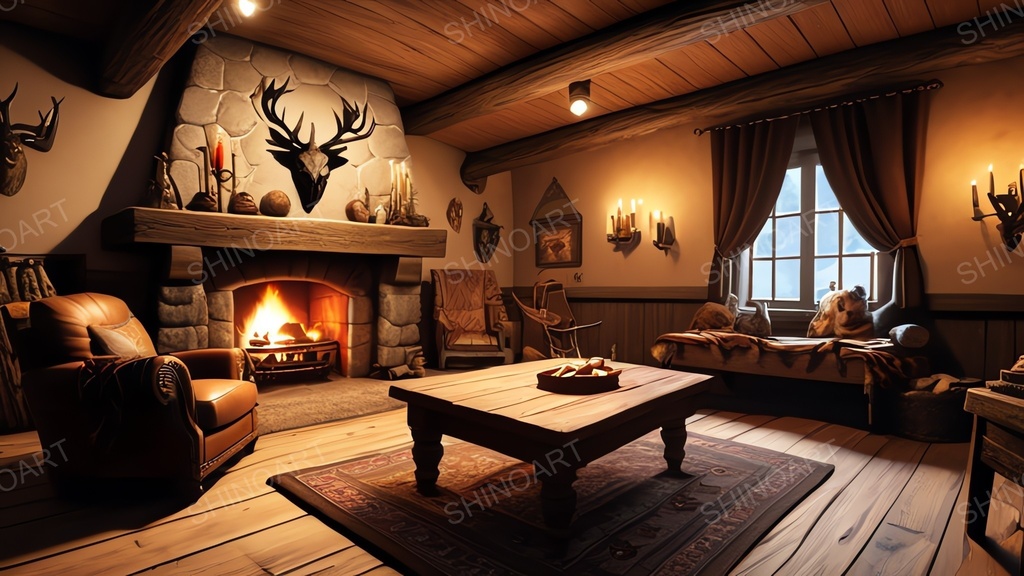 中世ファンタジー|くつろぎのリビング|10枚セット