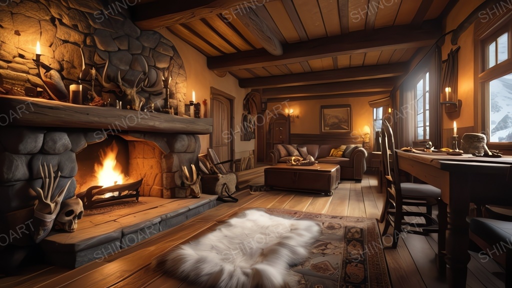 中世ファンタジー|くつろぎのリビング|10枚セット