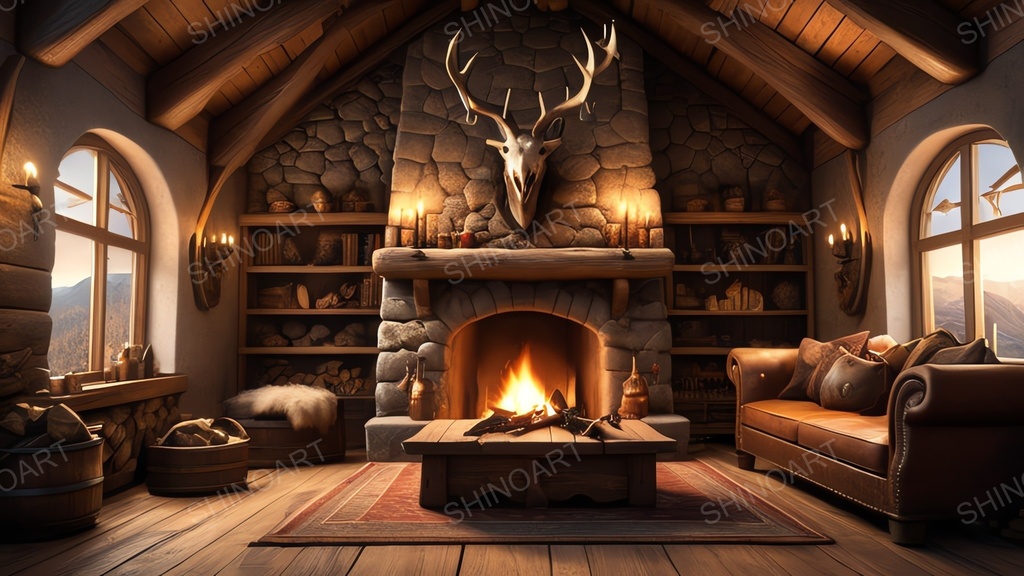 中世ファンタジー|くつろぎのリビング|10枚セット