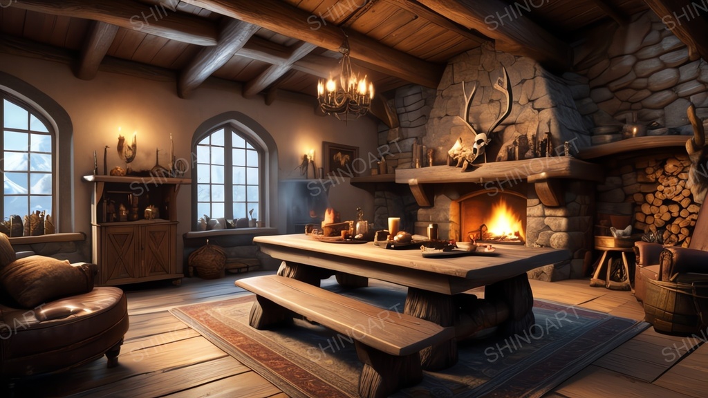 中世ファンタジー|くつろぎのリビング|10枚セット