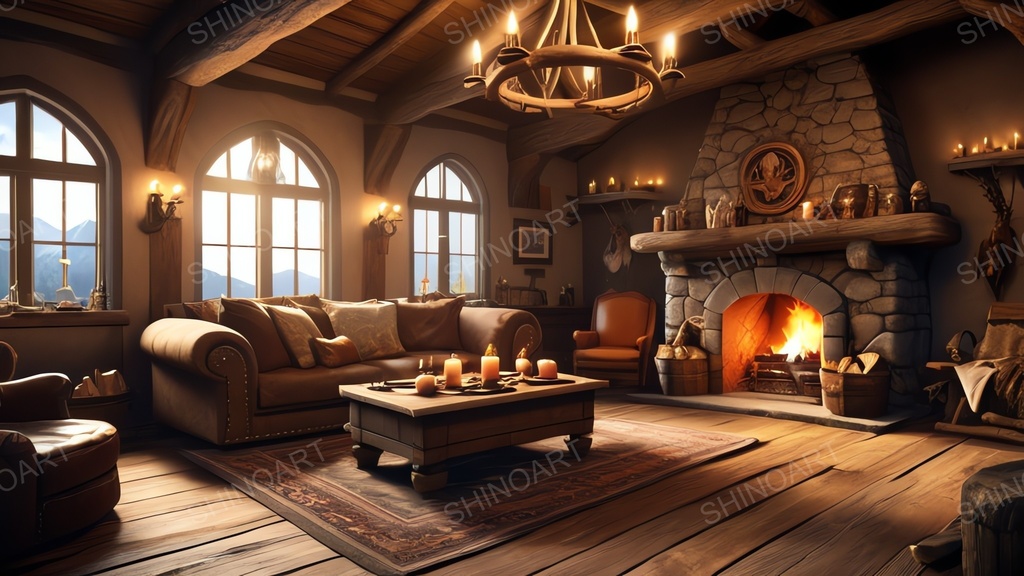 中世ファンタジー|くつろぎのリビング|10枚セット