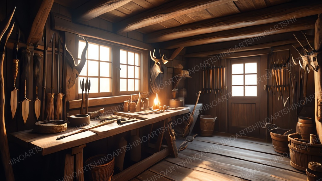 【中世ファンタジー】山岳狩猟小屋コンプリートパック|全50枚|¥2,000