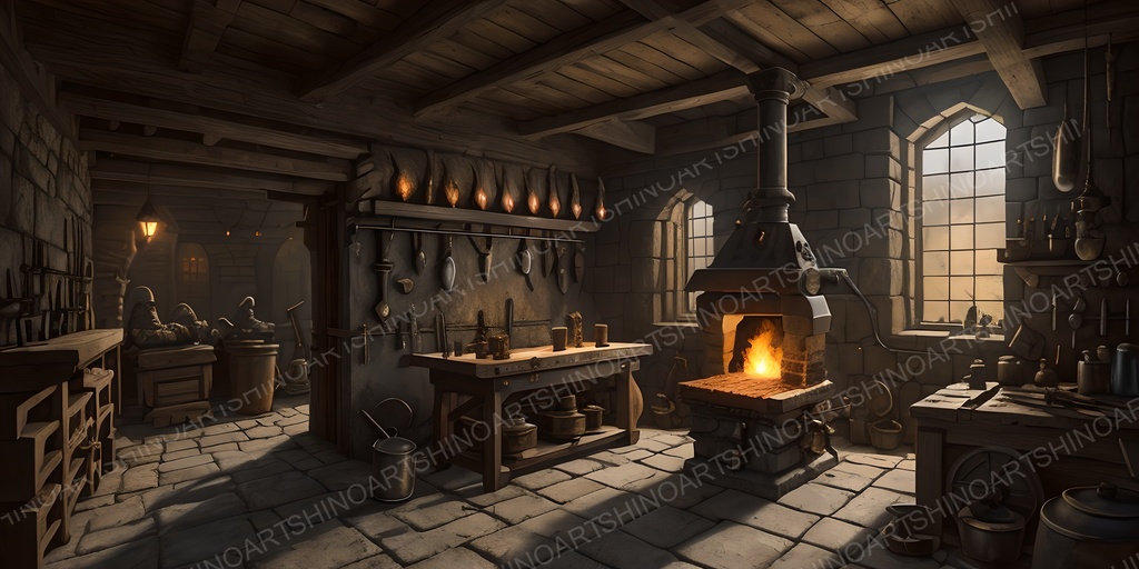 【中世ファンタジー】城内施設コンプリートパック|全50枚|¥2,000