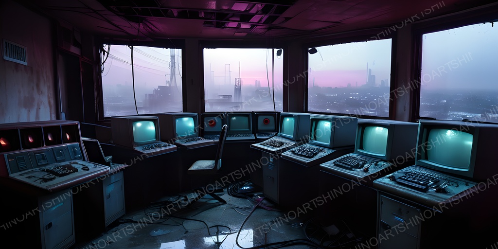 退廃サイバーパンク|重要インフラ施設コンプリートパック|全50枚|¥2,000枚