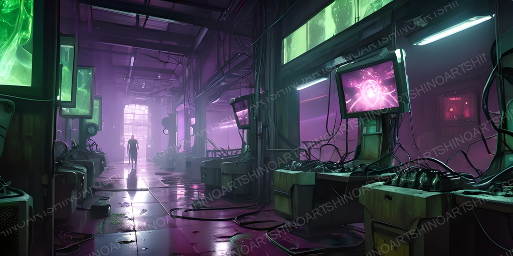 退廃サイバーパンク|重要インフラ施設コンプリートパック|全50枚|¥2,000枚