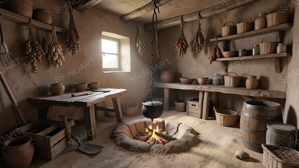 【中世ファンタジー】キッチン・厨房コンプリートパック|全50枚|¥2,000